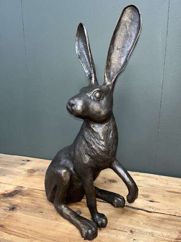 Bronze Hare - bronze hare sculpture