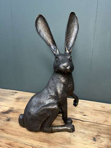 Bronze Hare - bronze hare sculpture