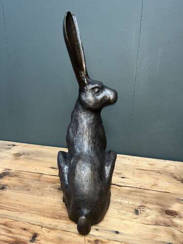 Bronze Hare - bronze hare sculpture