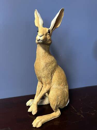 Bronze Hare - bronze hare sculpture 35 cm