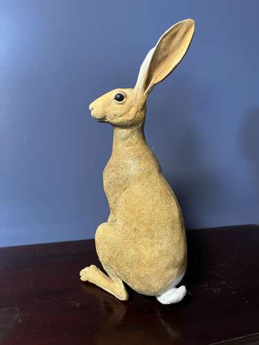 Bronze Hare - bronze hare sculpture 35 cm