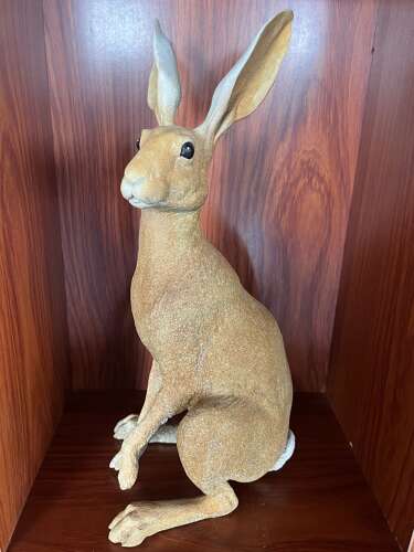 Bronze Hare - bronze hare sculpture 35 cm