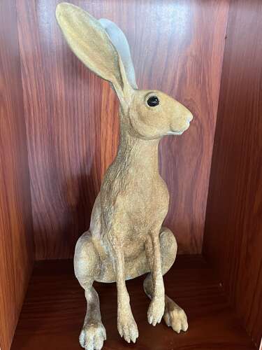 Bronze Hare - bronze hare sculpture 35 cm