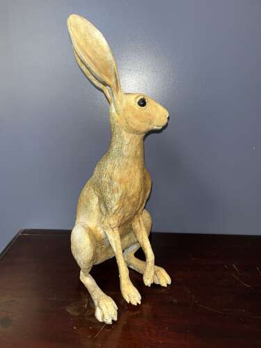 Bronze Hare - bronze hare sculpture 35 cm