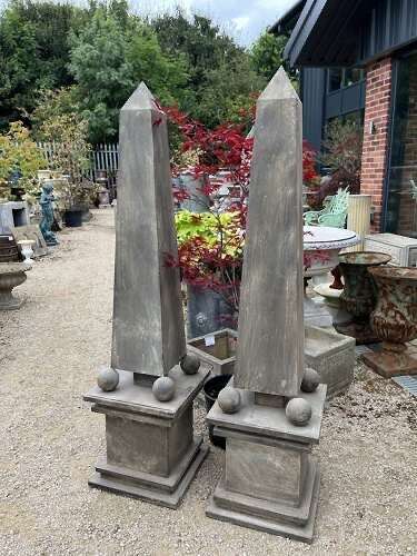Metal Garden Obelisks 180 cm - Pair of obelisks
