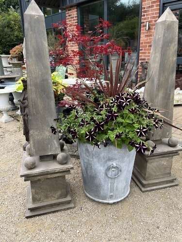 Metal Garden Obelisks 180 cm - Pair of obelisks