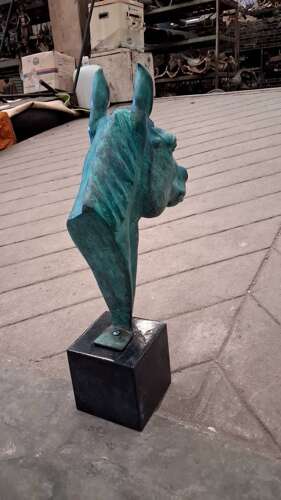 Bronze horse head - Bronze horse sculpture