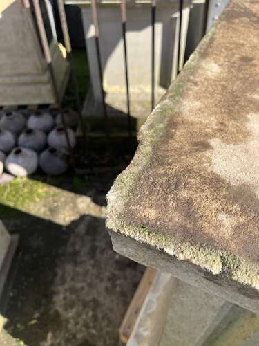 Pair of Large stone plinths by Haddonstone 100 cm