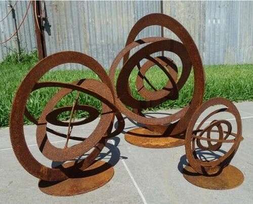 Corten Steel Sculpture 150 cm