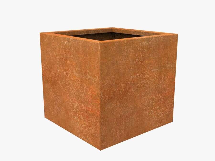 Corten Steel planter - rusty metal planters 80 cm