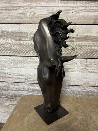 Bronze horse bust - bronze 