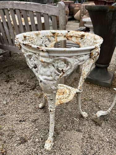 Two Cast iron Britannia pub table bases.