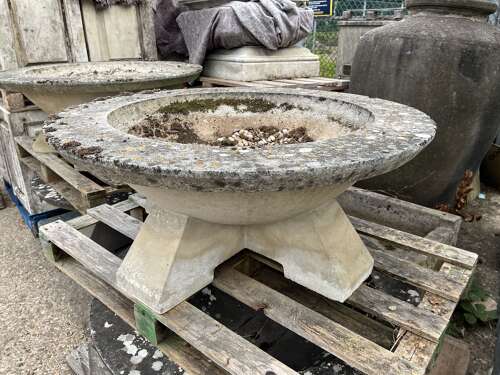 Pair of Large Haddonstone Highland Park Planters