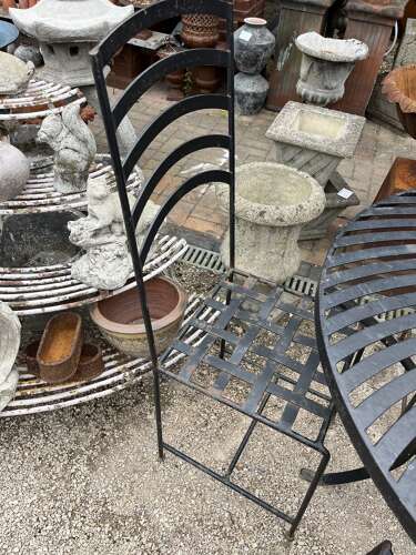 Hand made wrought iron table and chairs