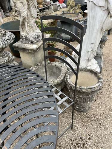 Hand made wrought iron table and chairs