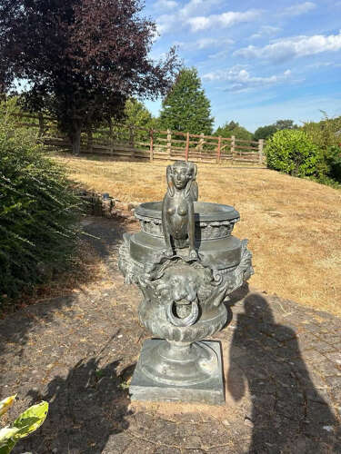 A set of FOUR bronze Versailles vases