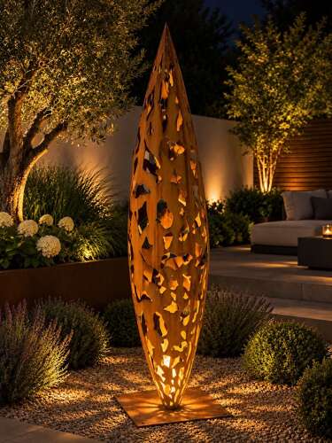 Corten steel sculpture 2.1m - garden sculpture