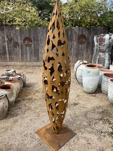 Corten steel sculpture 2.1m - garden sculpture