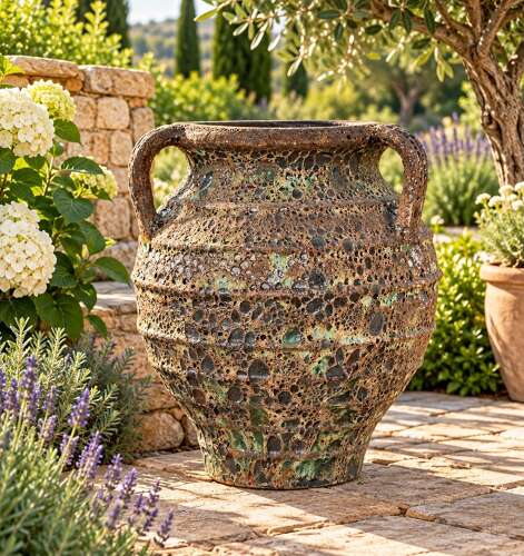 Terracotta jar - Antique look Atlantis storage jar